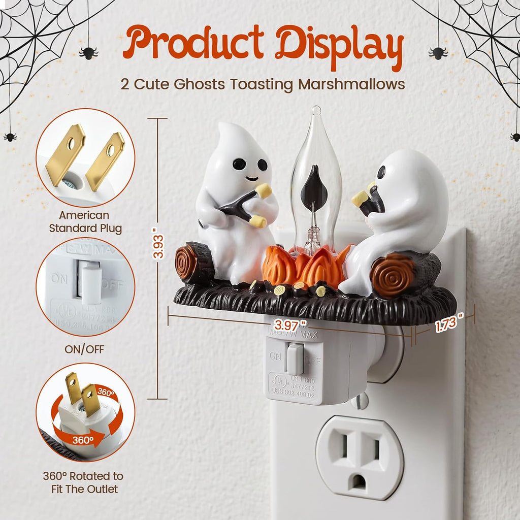 Halloween Ghost Campfire Night Light