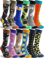 MOGGEI Funny Socks for Men Women Fun Cozy Crazy Novelty Fashion Breathable Printed Cotton Boot Socks