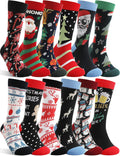 MOGGEI Funny Socks for Men Women Fun Cozy Crazy Novelty Fashion Breathable Printed Cotton Boot Socks