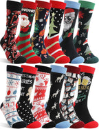 MOGGEI Funny Socks for Men Women Fun Cozy Crazy Novelty Fashion Breathable Printed Cotton Boot Socks